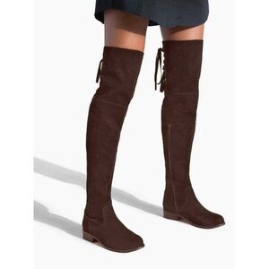 SHOEDAZZLE MALYA LACE UP BOOT - BROWN SIZE 9.5 (NEW WITH TAGS)